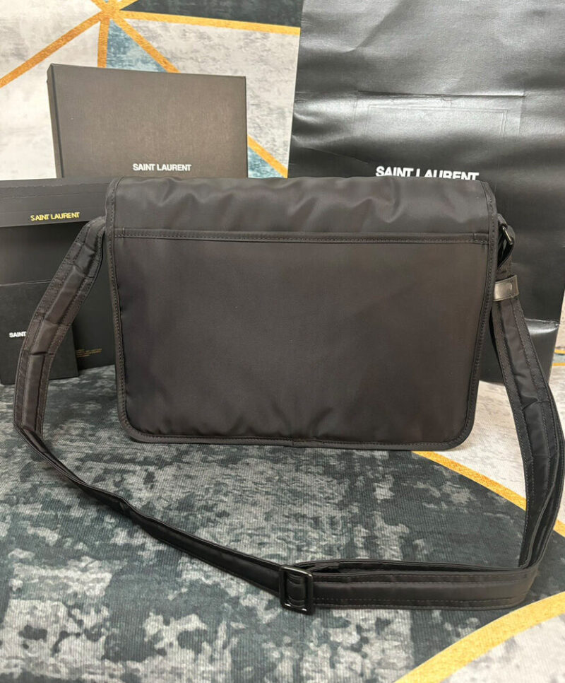 Saint Laurent Niki Messenger In Econyl 757146 Black